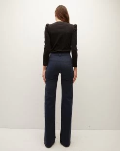 Veronica Beard Crosbie Slim Wide-Leg Pant -Veronica Beard J23084920827NY NAVY PRODUCT 04