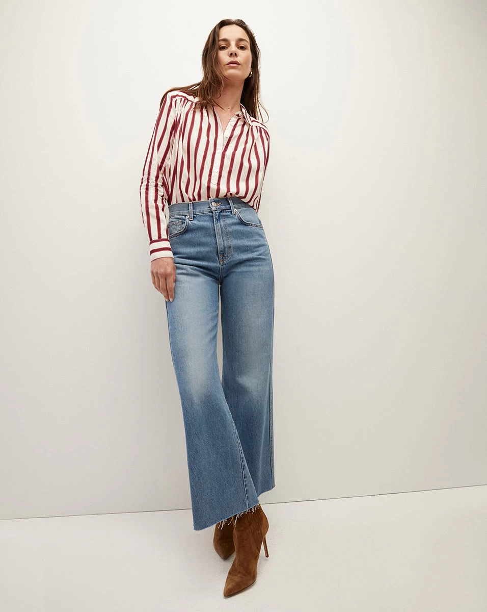 Veronica Beard Cambrie Button-Down Striped Shirt 2 Veronica Beard Cambrie Button-Down Striped Shirt - Image 2