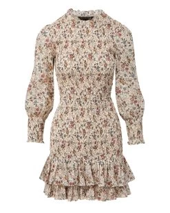 Veronica Beard Farha Floral Dress -Veronica Beard J2308CO27S0752 ECRU MULTI