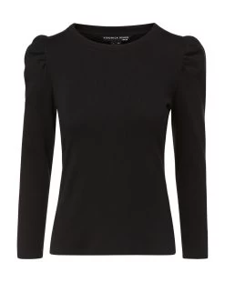 Veronica Beard Britney Puff-Sleeved Top 7 Veronica Beard Britney Puff-Sleeved Top -Veronica Beard J2308JY0200665 BLACK