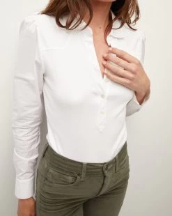 Veronica Beard Hania Button-Down Top