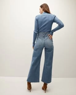 Veronica Beard Vinny Ribbed Pullover 8 Veronica Beard Vinny Ribbed Pullover -Veronica Beard J2308KD13K0202 OXFORDBLUE PRODUCT 04