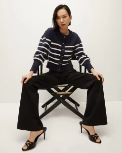 Veronica Beard Kylin Striped Cardigan