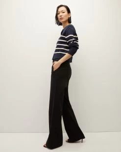 Veronica Beard Kylin Striped Cardigan 7 Veronica Beard Kylin Striped Cardigan -Veronica Beard J2308KD14K0206 NAVY ECRU PRODUCT 03