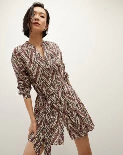 Veronica Beard Georgia Floral-Printed Shirtdress -Veronica Beard J2309CO100S0749 ECRUMULTI PRODUCT 03