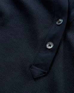 Veronica Beard Effy Mixed-Media Poet-Sleeve Top -Veronica Beard J2309JY020S0379 NAVY PRODUCT 03