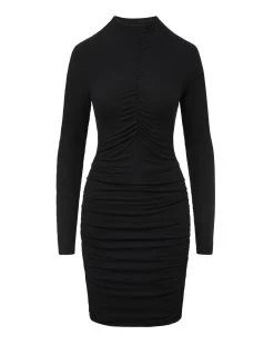 Veronica Beard Mizani Ruched Dress -Veronica Beard J2309JY025S0716 BLACK