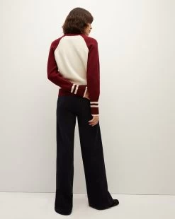 Veronica Beard Dover Wide-Leg Sweatpant -Veronica Beard J2309JY98S0721 NAVY PRODUCT 04