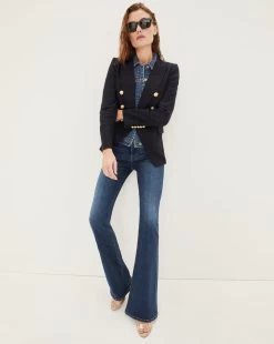 Veronica Beard Miller Linen Dickey Jacket + Slate Dickey -Veronica Beard MILLERLINEN SLATE PRODUCT 02