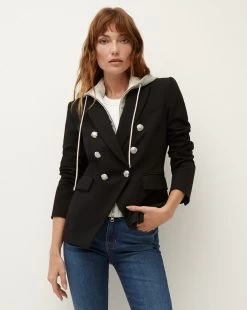 Veronica Beard Miller Dickey Jacket + Hoodie Dickey