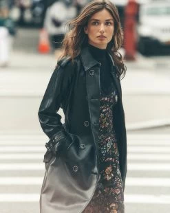 Veronica Beard Conneley Vegan Leather Dickey Trench Coat -Veronica Beard PDP LOOK 04 NK1 1165 R