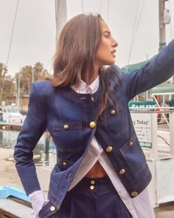 Veronica Beard Ferazia Cotton Jacket 11 Veronica Beard Ferazia Cotton Jacket -Veronica Beard PDP Look 01 0137 R