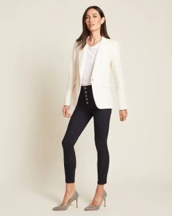 Veronica Beard Cutaway Linen Dickey Jacket -Veronica Beard coreln0081290 wht product 02 b8396dc4