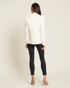 Veronica Beard Cutaway Linen Dickey Jacket -Veronica Beard coreln0081290 wht product 03 73b4d6bf