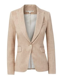 Veronica Beard Cutaway Linen Dickey Jacket -Veronica Beard cutaway 014e07c7