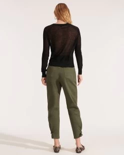 Veronica Beard Soren Twist-Front Sweater -Veronica Beard j2002kd1780061 black product 03 7d6f7cf8