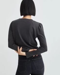 Veronica Beard Mason Baseball Tee -Veronica Beard j2012jy0070391 charcoal product 04 192c2cf0