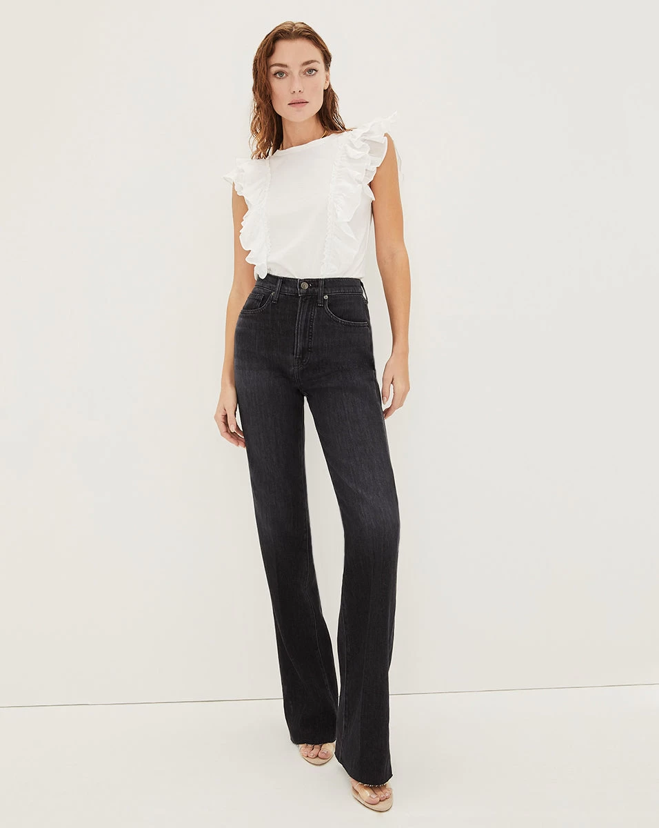 Veronica Beard Bardot Ruffle Tee 2 Veronica Beard Bardot Ruffle Tee - Image 2