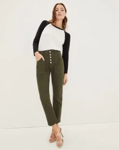 Veronica Beard Arya Straight-Leg Pant
